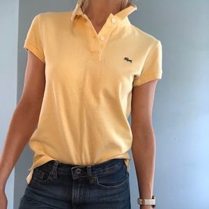 Vintage Lacoste polo lemon yellow women’s S/M